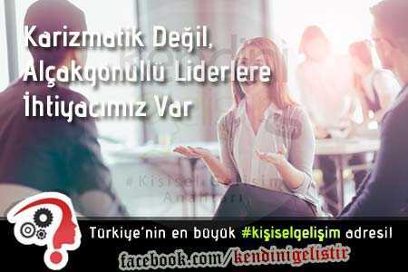 alcakgonullu liderlik