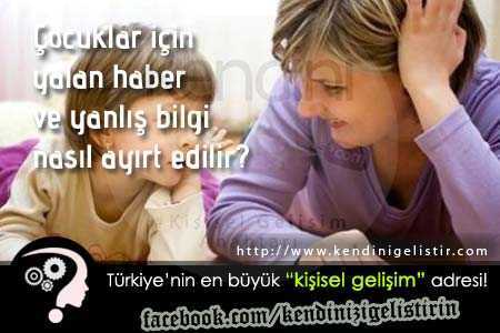 cocuklar icin yanlis bilgi ve yalan haber nasil ayirt edilir