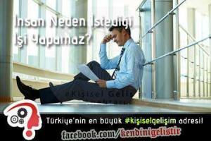 insan neden istedigi isi yapamaz