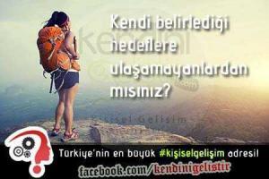 kendine hedef belirlemek