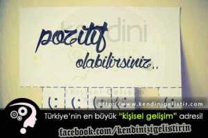 pozitif olmak